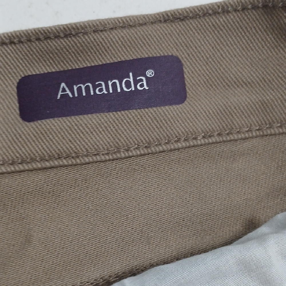Gloria Vanderbilt Tan Straight-Leg Pants, New With Tags, Sz 16, Stretch - Picture 6 of 13